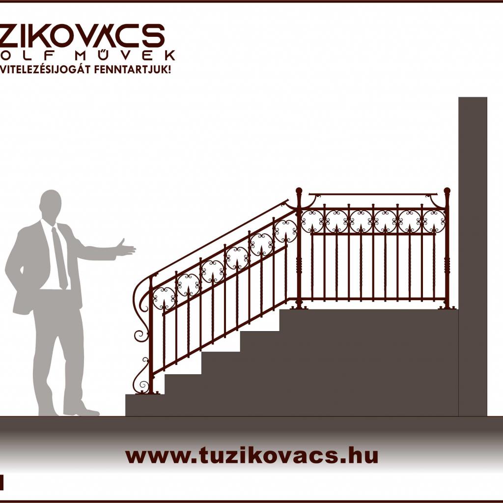 kovácsoltvas lépcsőkorlát minta 4