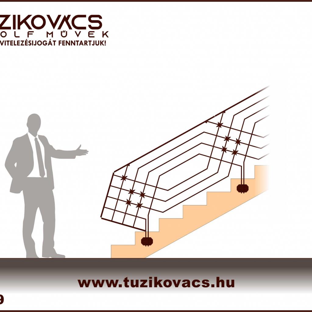 kovácsoltvas lépcsőkorlát minta 2