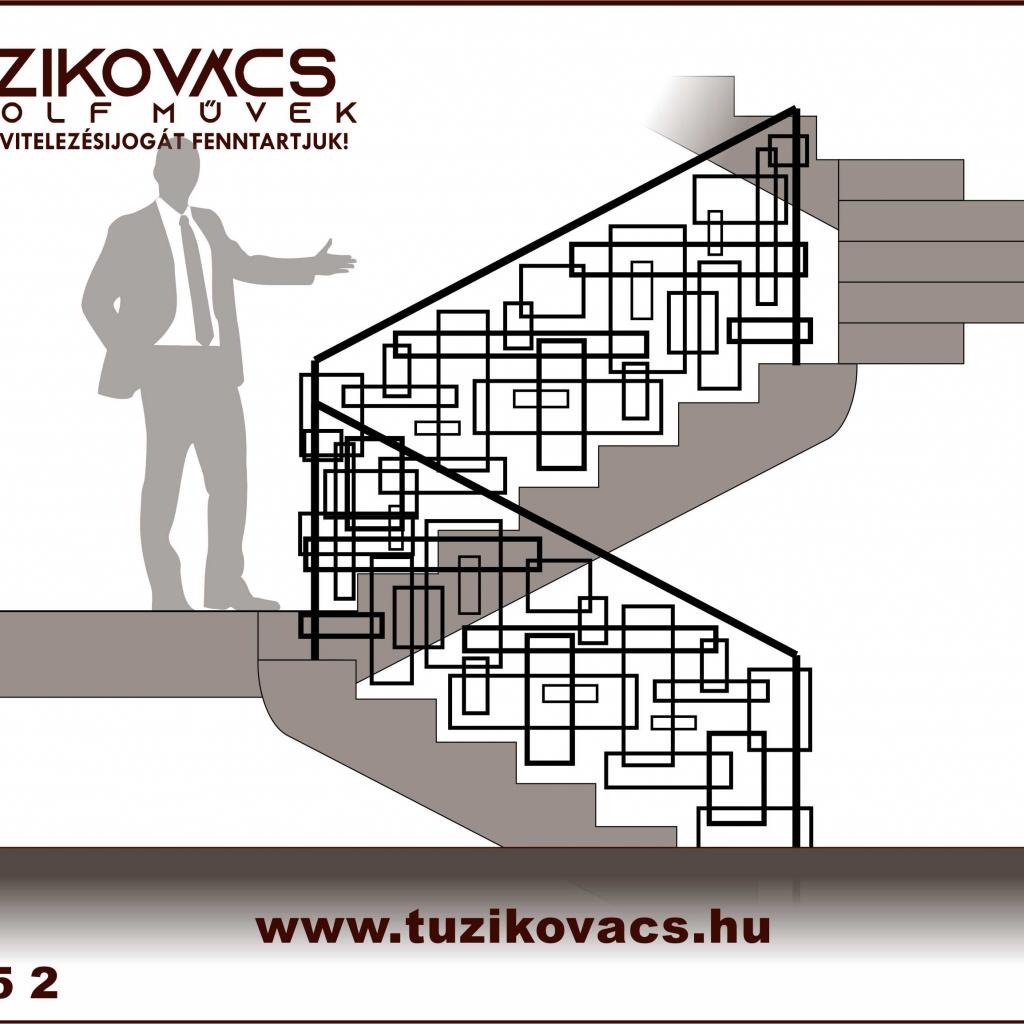 kovácsoltvas lépcsőkorlát minta 6