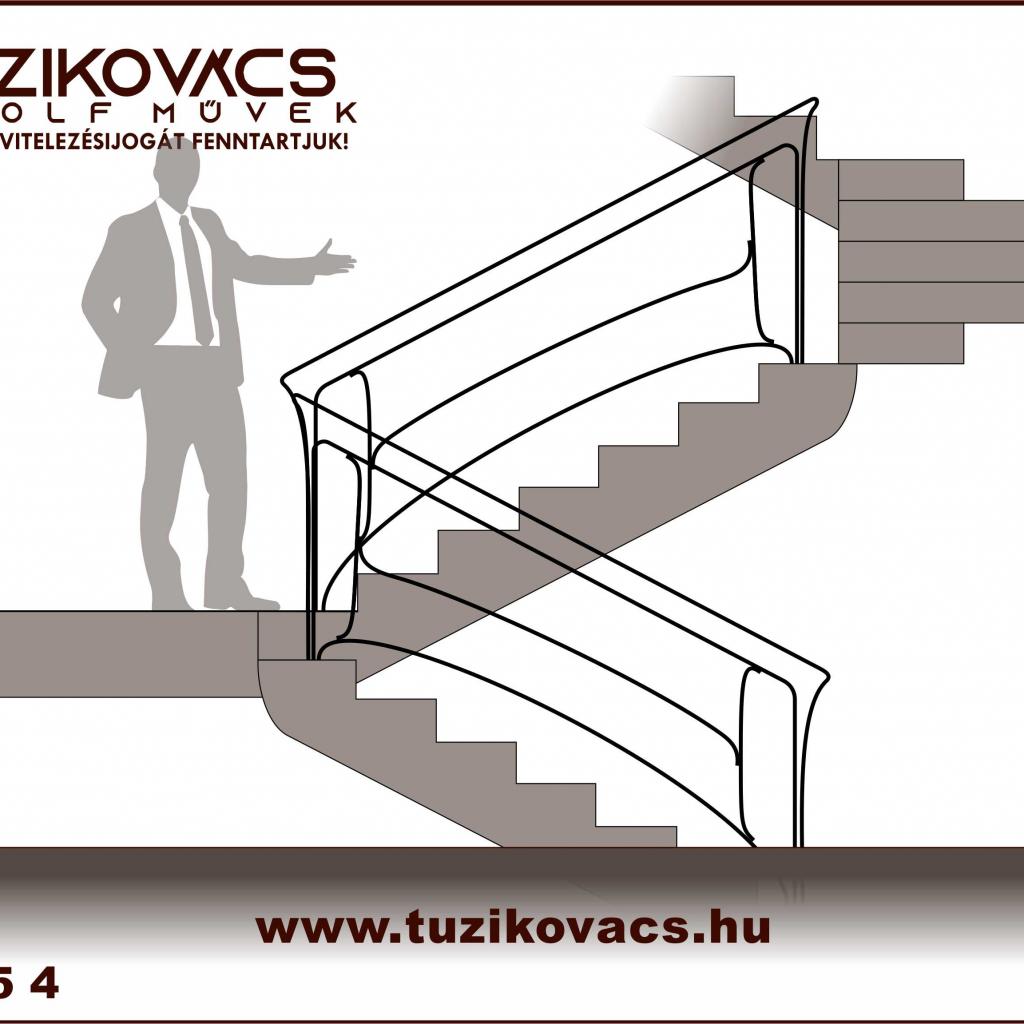 kovácsoltvas lépcsőkorlát minta 8