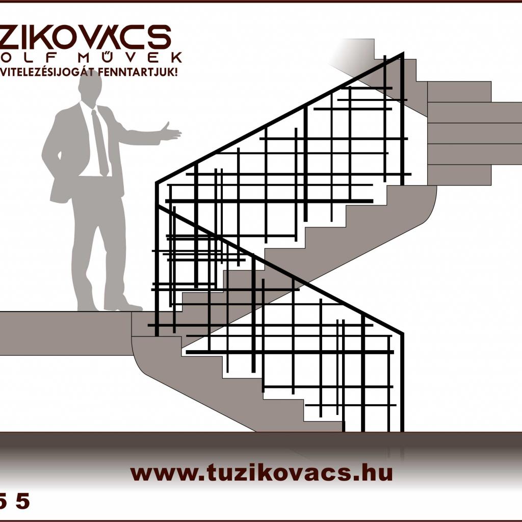 kovácsoltvas lépcsőkorlát minta 9