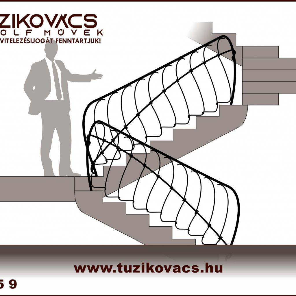 kovácsoltvas lépcsőkorlát minta 13